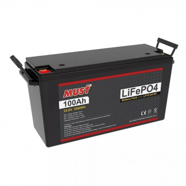 Аккумуляторная батарея LiFePO4 MUST LP15-24100 (25,6V 100 А) — изображение 4