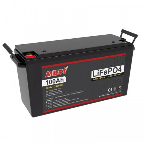 Аккумуляторная батарея LiFePO4 MUST LP15-24100 (25,6V 100 А)
